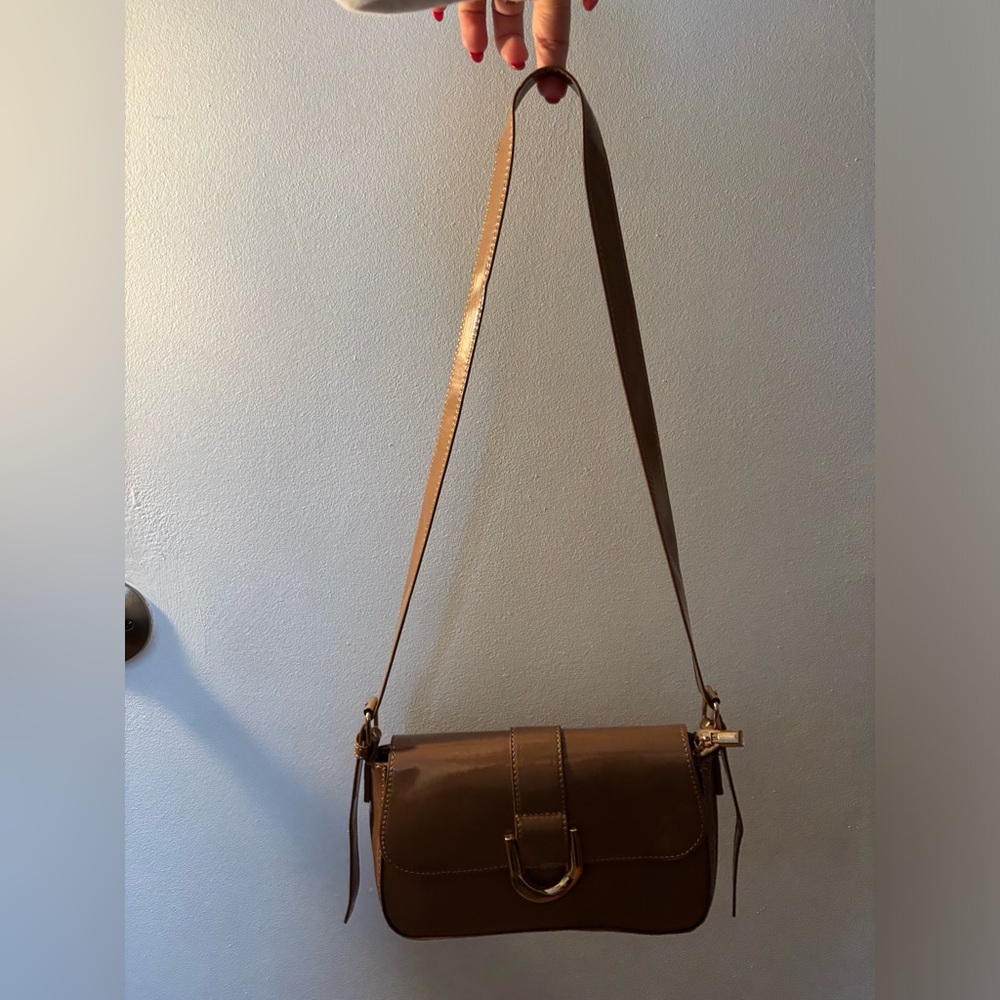 Brown Leather Shoulder Bag